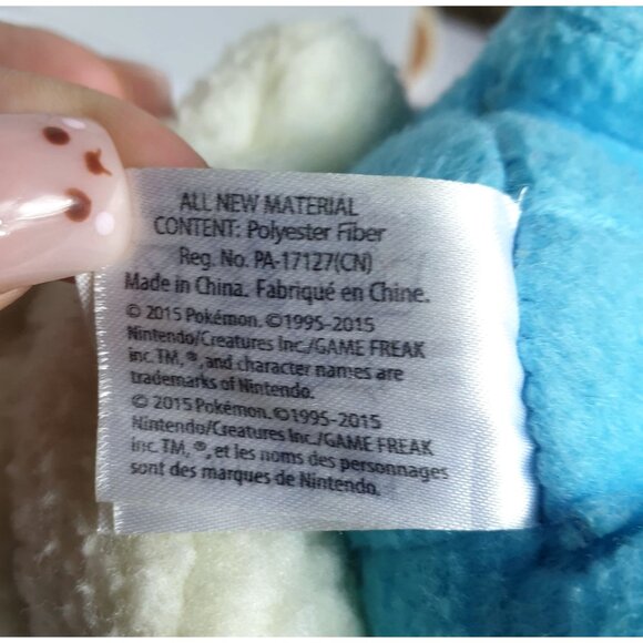 Tomy Pokemon Froakie Plush Toy 8" Blue & White Soft Collectible 2015 - Picture 9 of 9